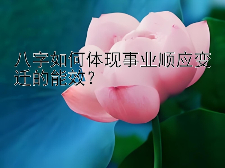 八字如何体现事业顺应变迁的能效？