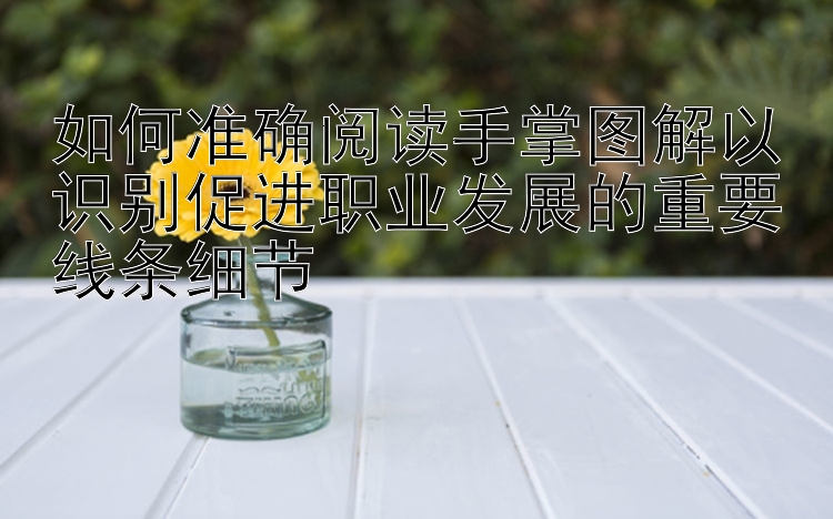 如何准确阅读手掌图解以识别促进职业发展的重要线条细节