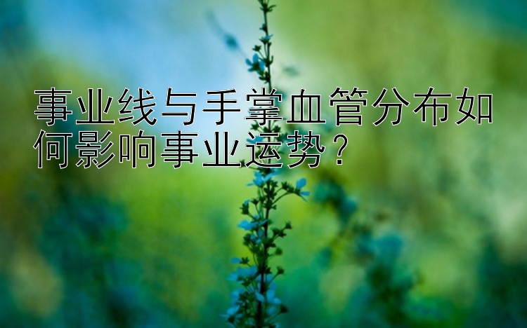 事业线与手掌血管分布如何影响事业运势？