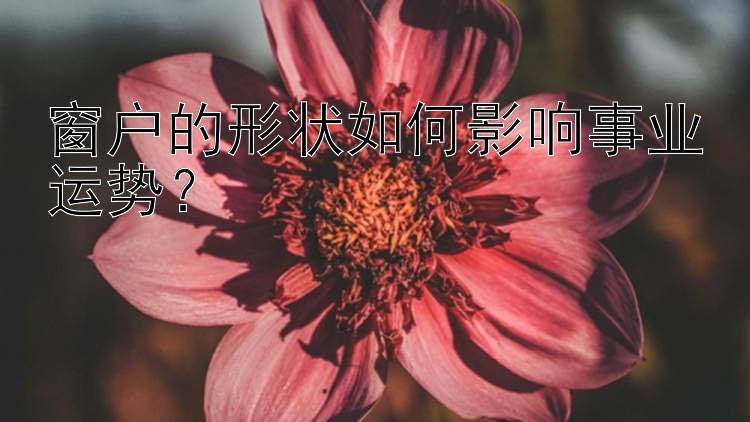 窗户的形状如何影响事业运势？